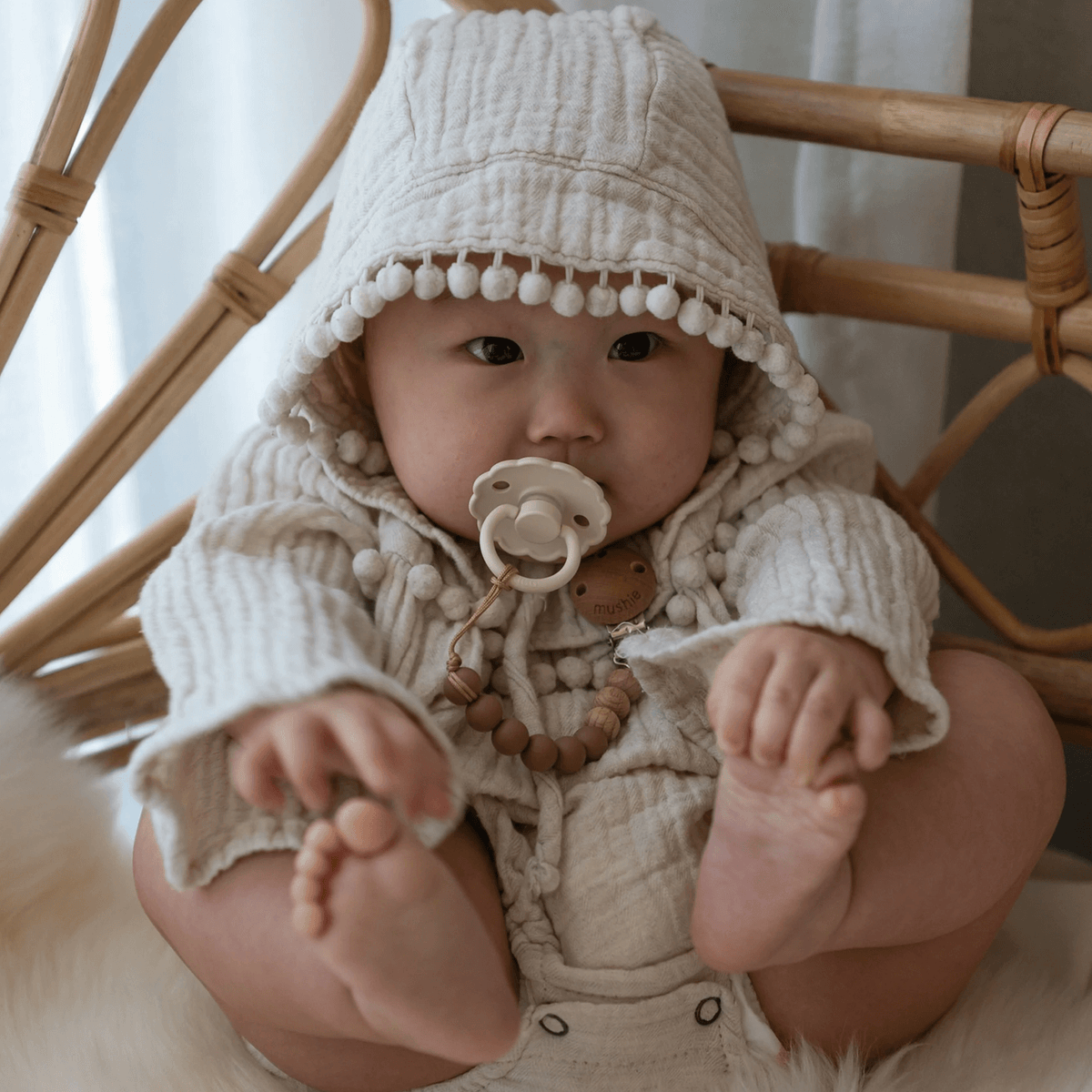 Frigg Pacifier - Latex - Daisy Cream