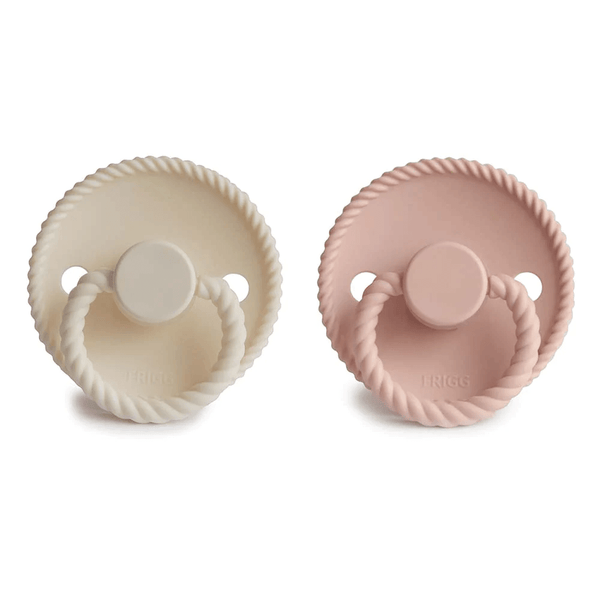 Frigg Pacifier - Silicone - Rope Blush/Cream