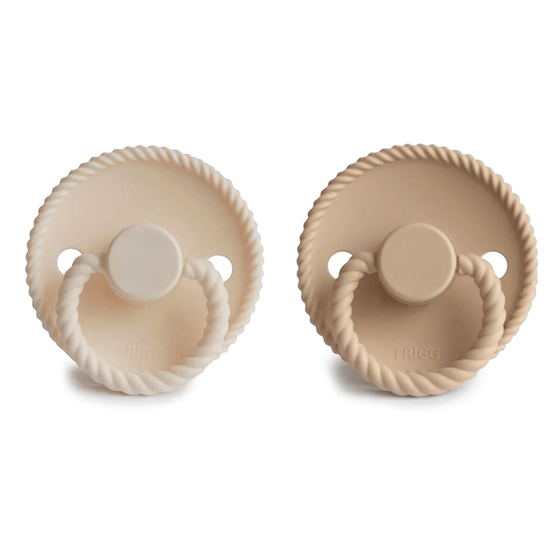 Frigg Pacifier - Silicone - Rope Cream/Croissant