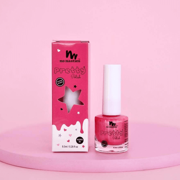 No Nasties Natural Kid's Water-Based Kids Nail Polish - Bright Pink