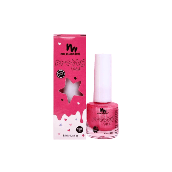 No Nasties Natural Kid's Water-Based Kids Nail Polish - Bright Pink