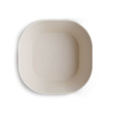 Mushie Square Dinner Bowls - Ivory