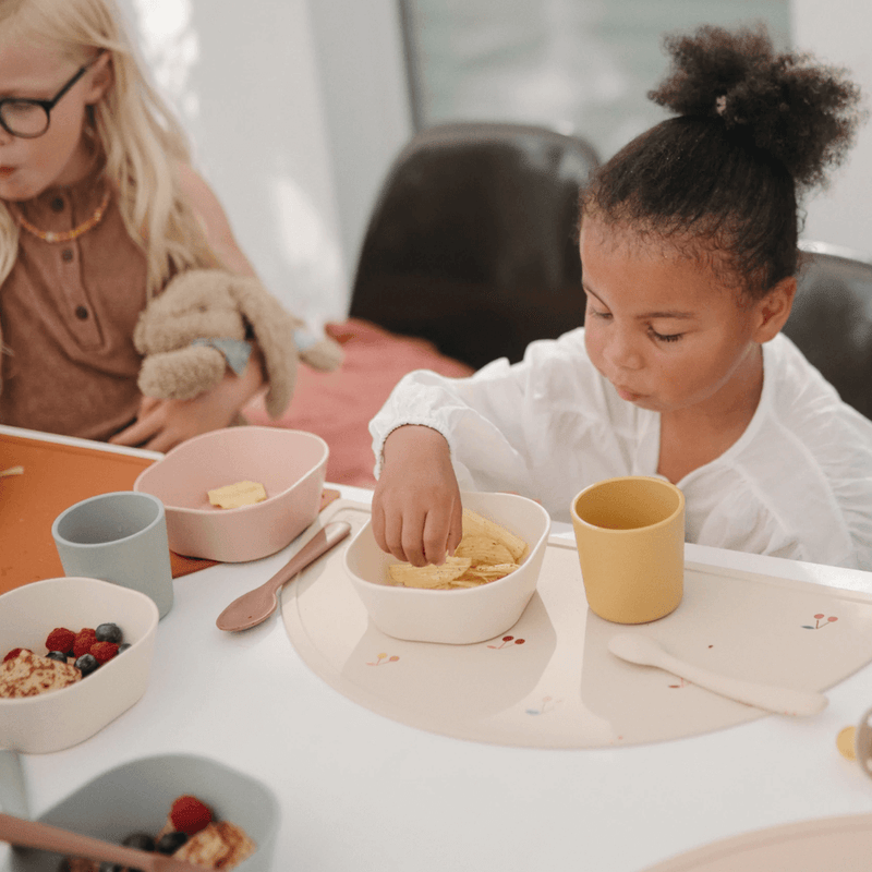 Mushie Square Dinner Bowls - Ivory