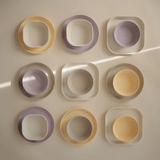 Mushie Square Dinner Bowls - Ivory