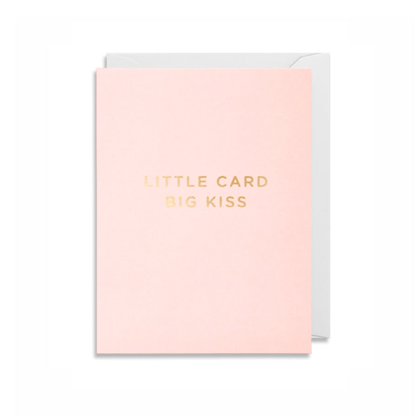 Lagom Design Little Card Big Kiss Greeting Card