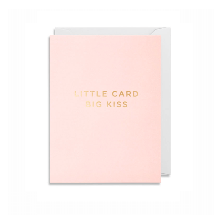 Lagom Design Little Card Big Kiss Greeting Card