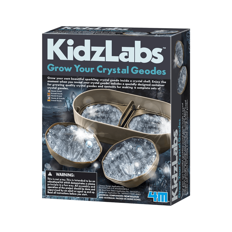 4M KidzLabs Grow Your Crystal Geodes Kit
