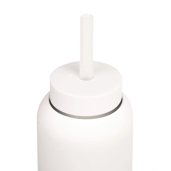 Bink Lounge Straw & Cap - White
