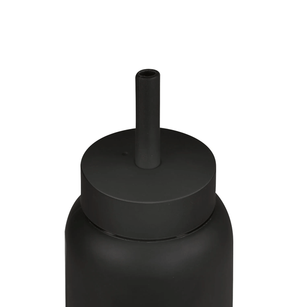 Bink Mini Lounge Straw & Cap - Black