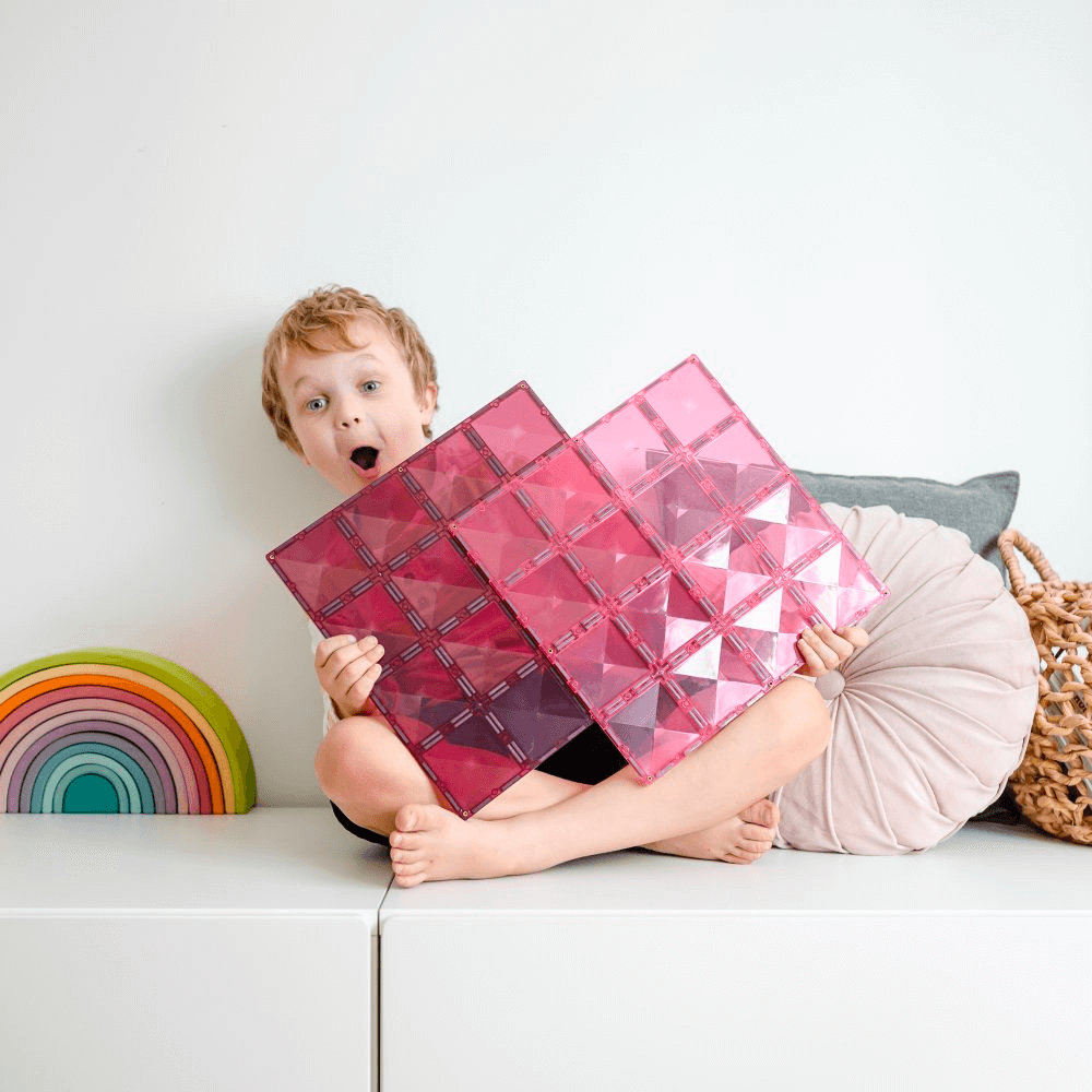 Connetix Base Plate Pink & Berry Pack 2 Piece