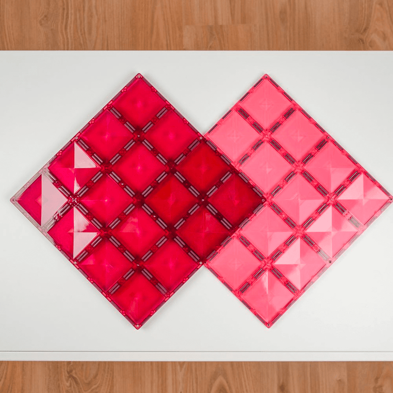 Connetix Base Plate Pink & Berry Pack 2 Piece
