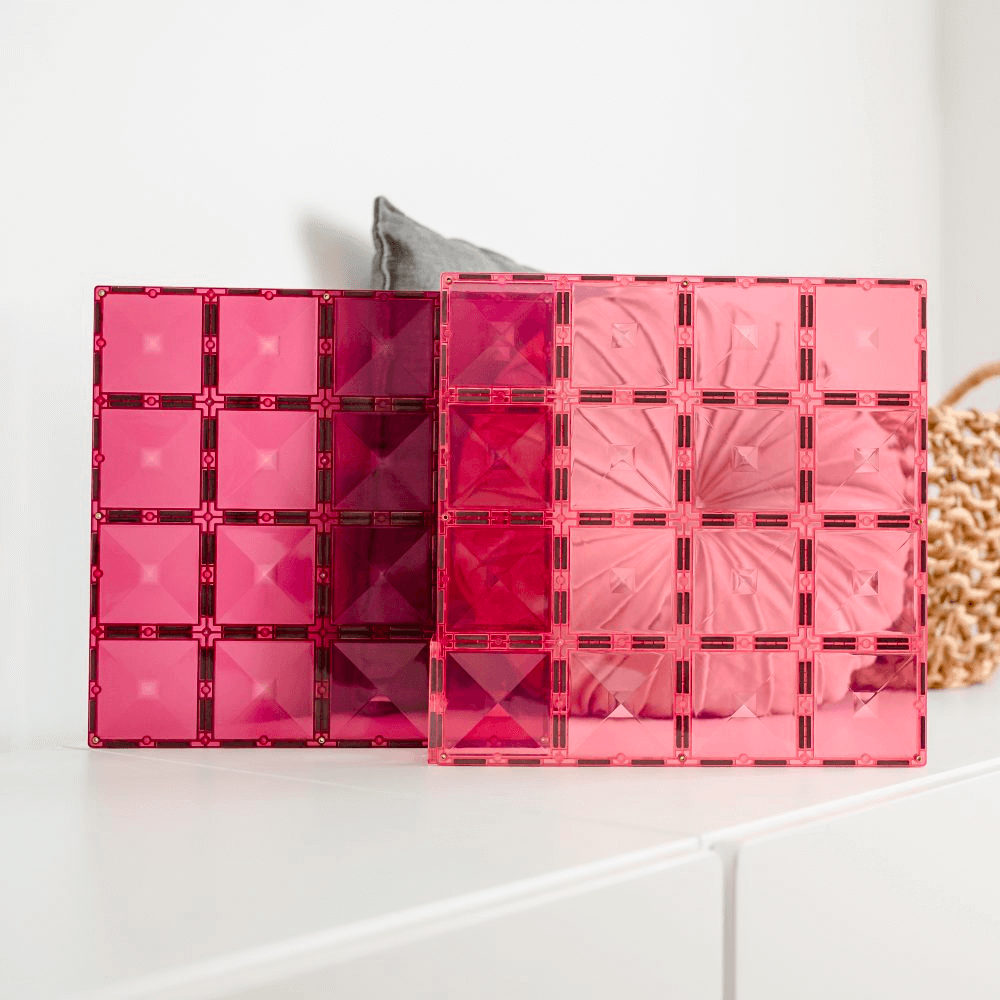 Connetix Base Plate Pink & Berry Pack 2 Piece