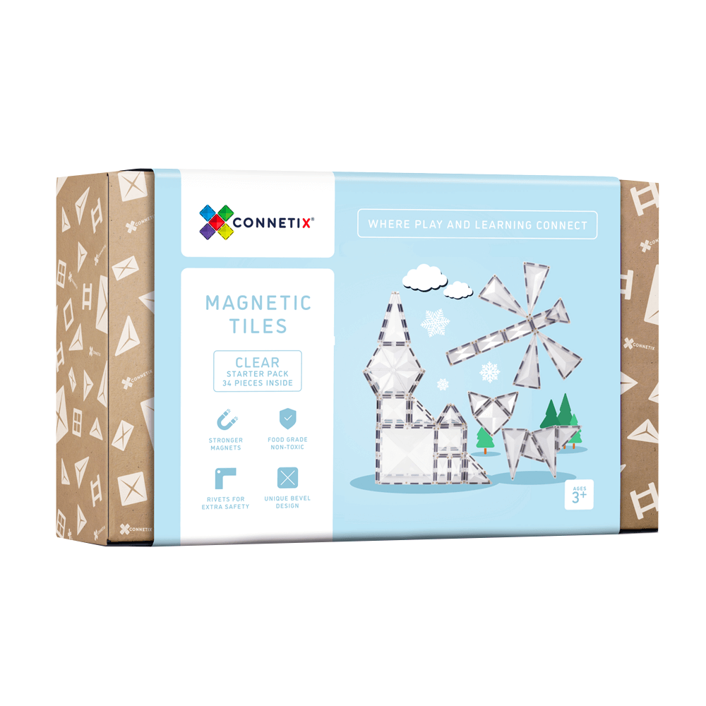 Connetix Clear Starter Pack 34 Piece