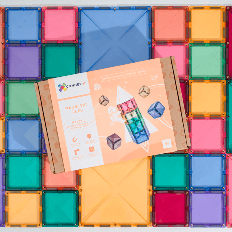 Connetix - 40 Piece Pastel Square Pack