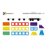 Connetix - 50 Rainbow Transport Pack