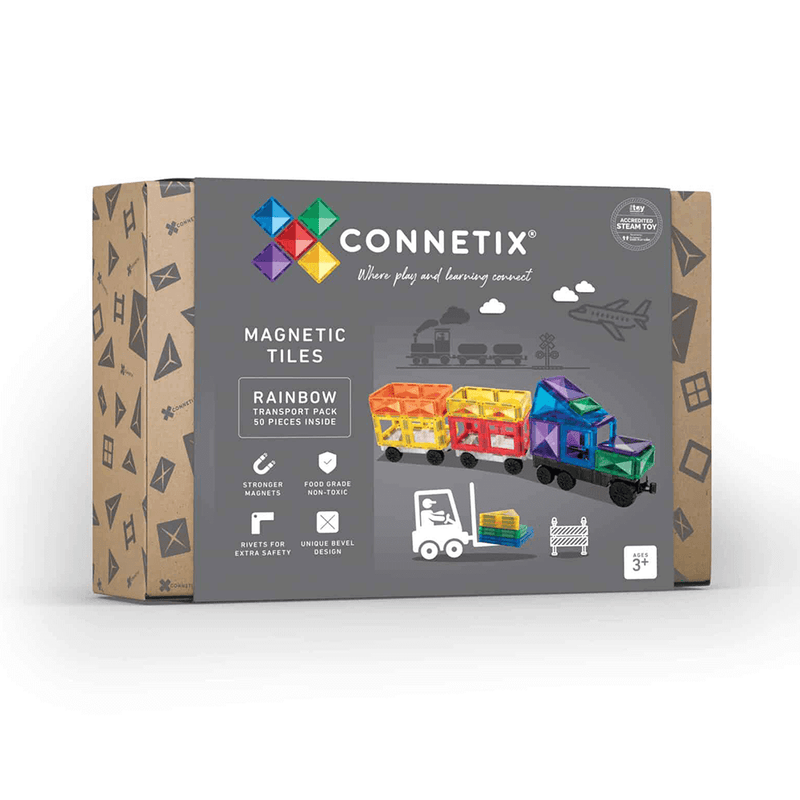 Connetix - 50 Rainbow Transport Pack
