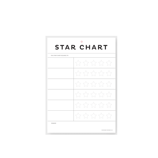 Father Rabbit Stationary - A4 Star Chart
