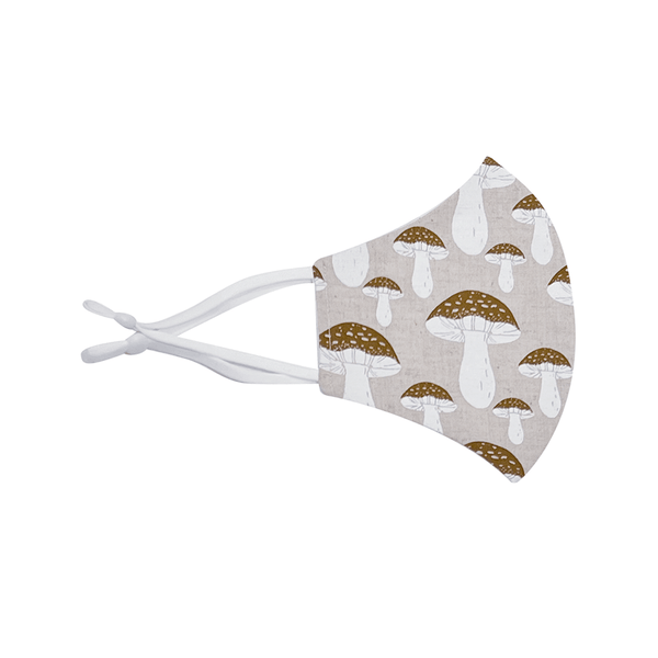 Foxi Tribe Linen Face Mask - Toadstool Kids