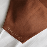 Foxi Tribe Linen Face Mask - Toffee Kids