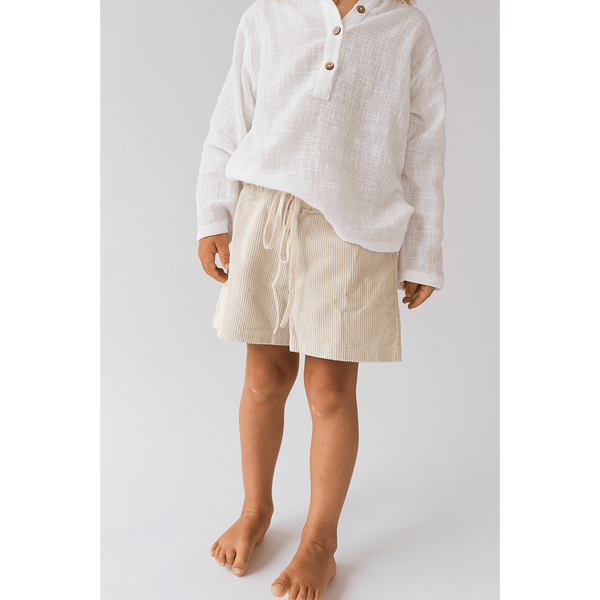 Illoura The Label - Bowie Shorts Natural Cord