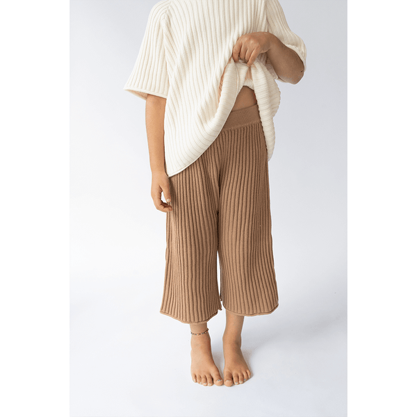 Illoura The Label - Essential Knit 3⁄4 Pants - Chocolate