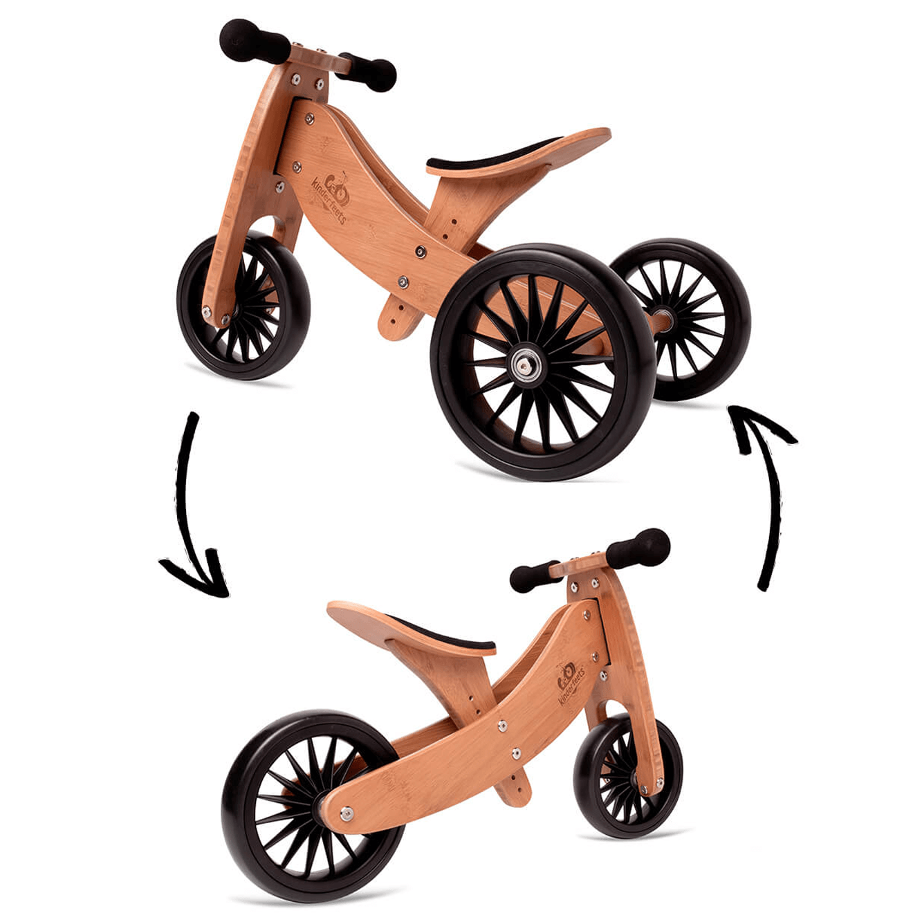 Kinderfeets Tiny Tot Plus 2in1 Trike - Bamboo