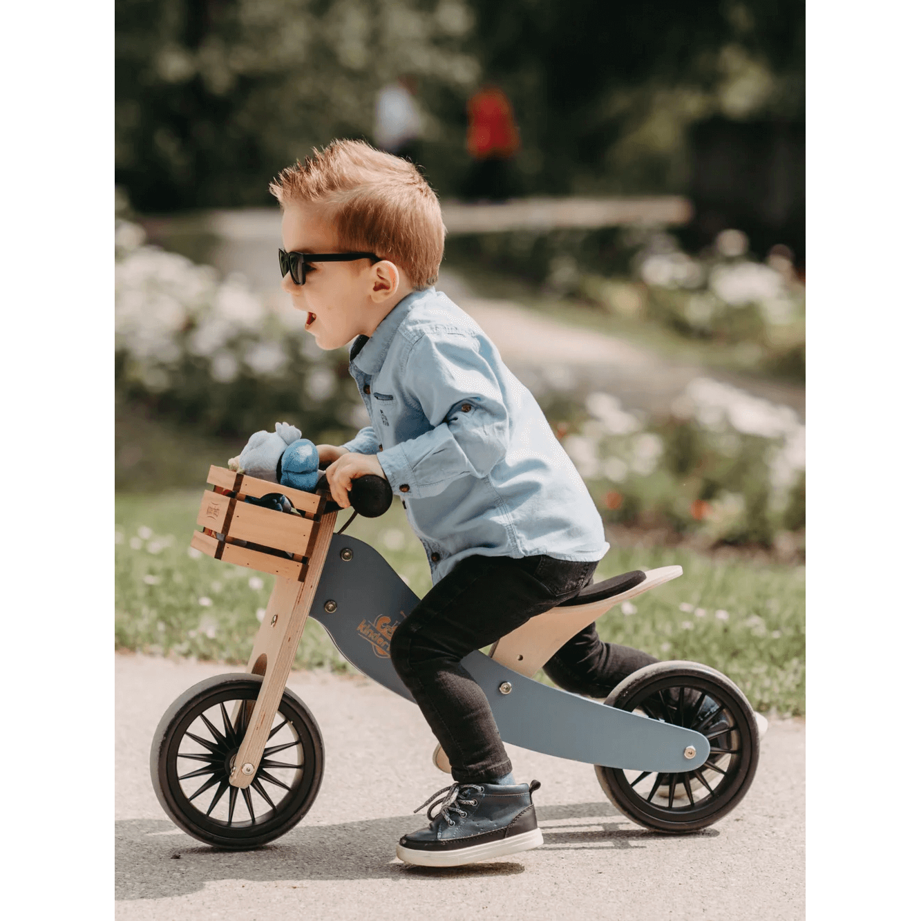 Kinderfeets Tiny Tot Plus 2in1 Trike - Slate Blue