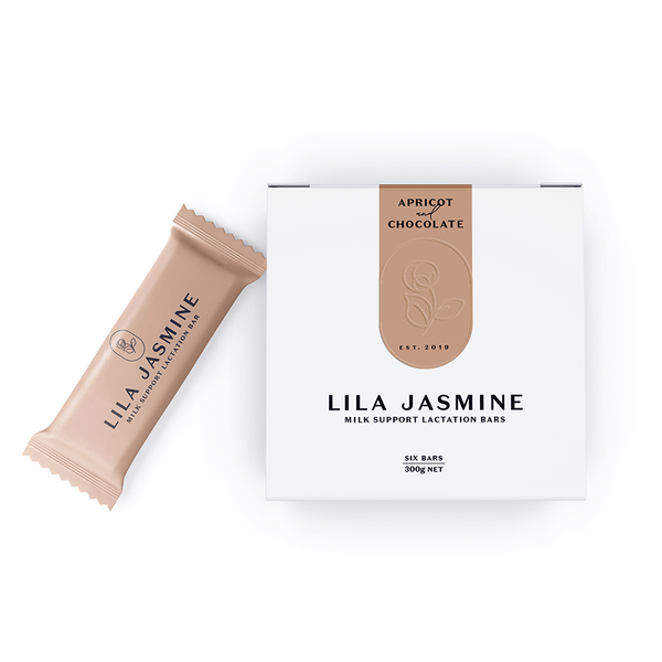 Lila Jasmine Lactation Bars - Apricot & Dark Chocolate Box Of Six