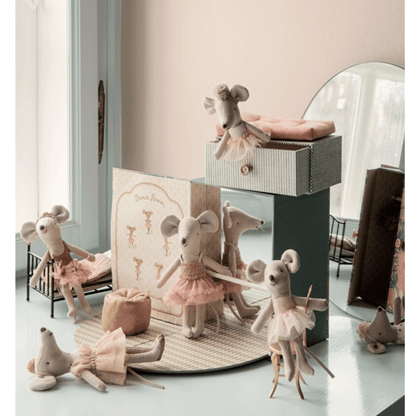 Maileg Big Sister Ballerina Mouse With Pompom