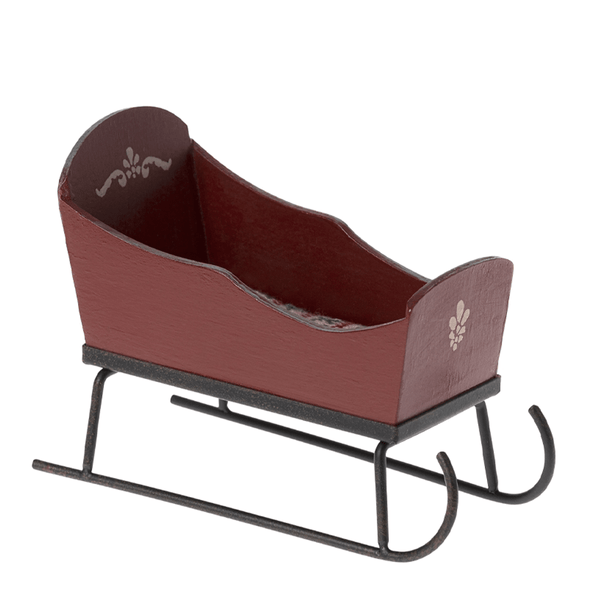 Maileg Sleigh For Mouse - Red