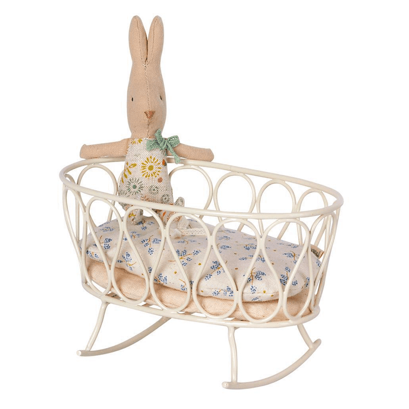 Maileg Cradle with Sleeping Bag Blue - MY