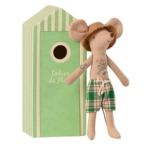 Maileg Beach Mouse Dad In Cabin