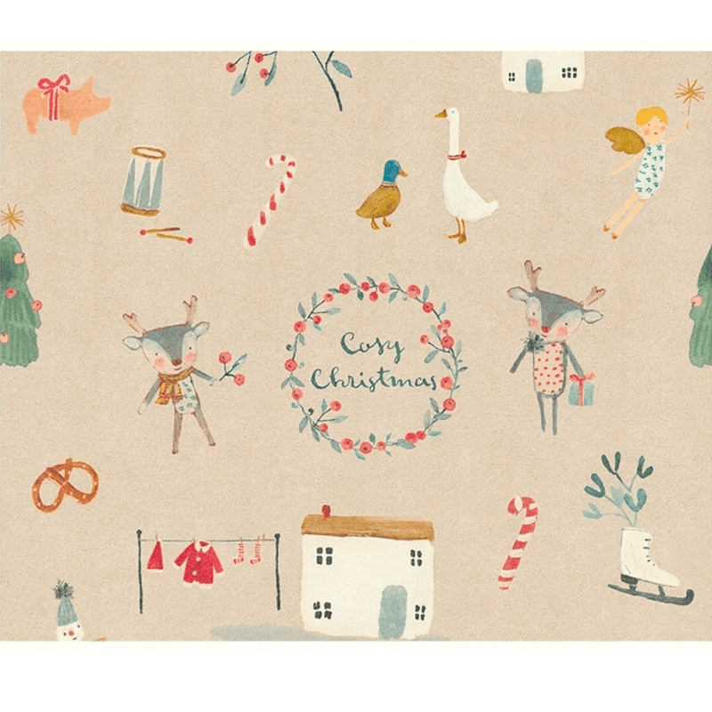 Maileg Giftwrap - Cosy Christmas 10m