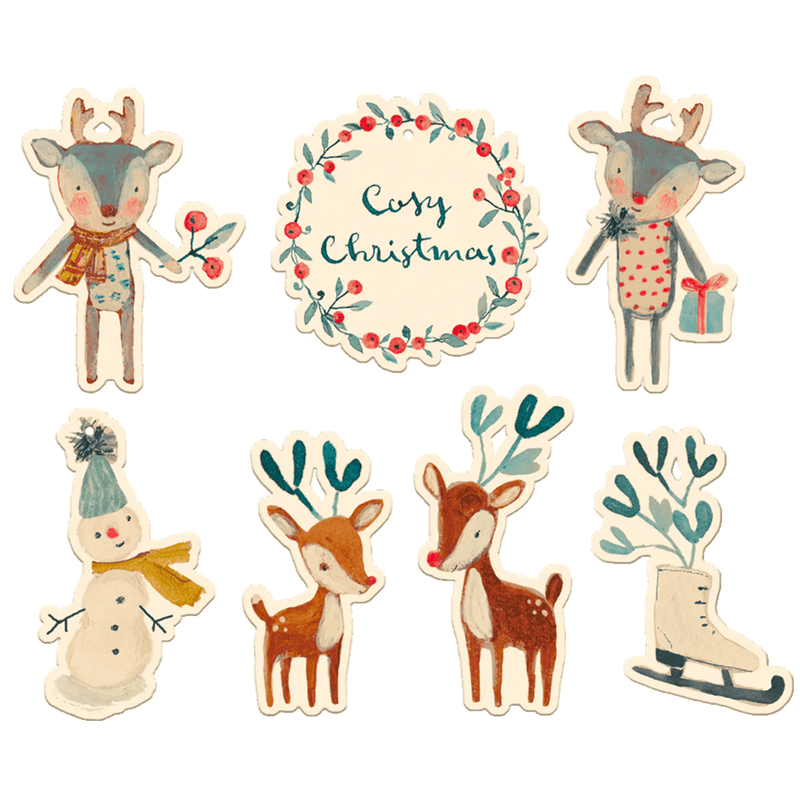 Maileg Gift Tags - Cosy Christmas 14 Pack