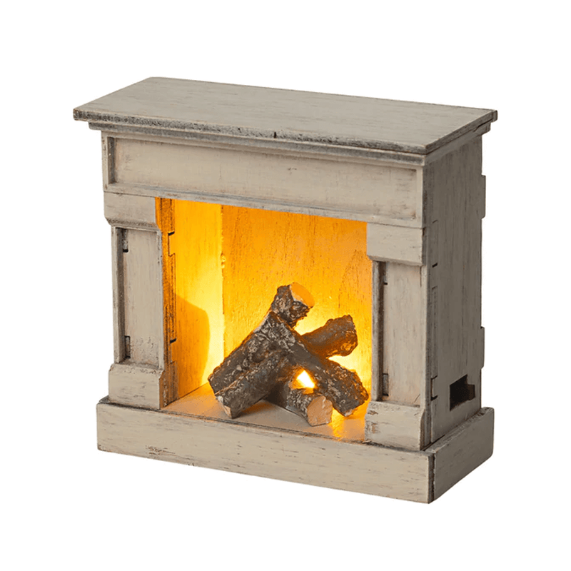 Maileg Miniature Fireplace - Off White