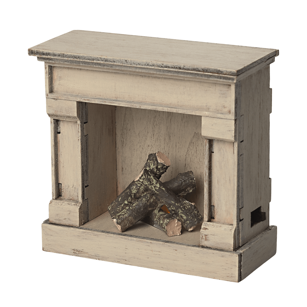Maileg Miniature Fireplace - Off White