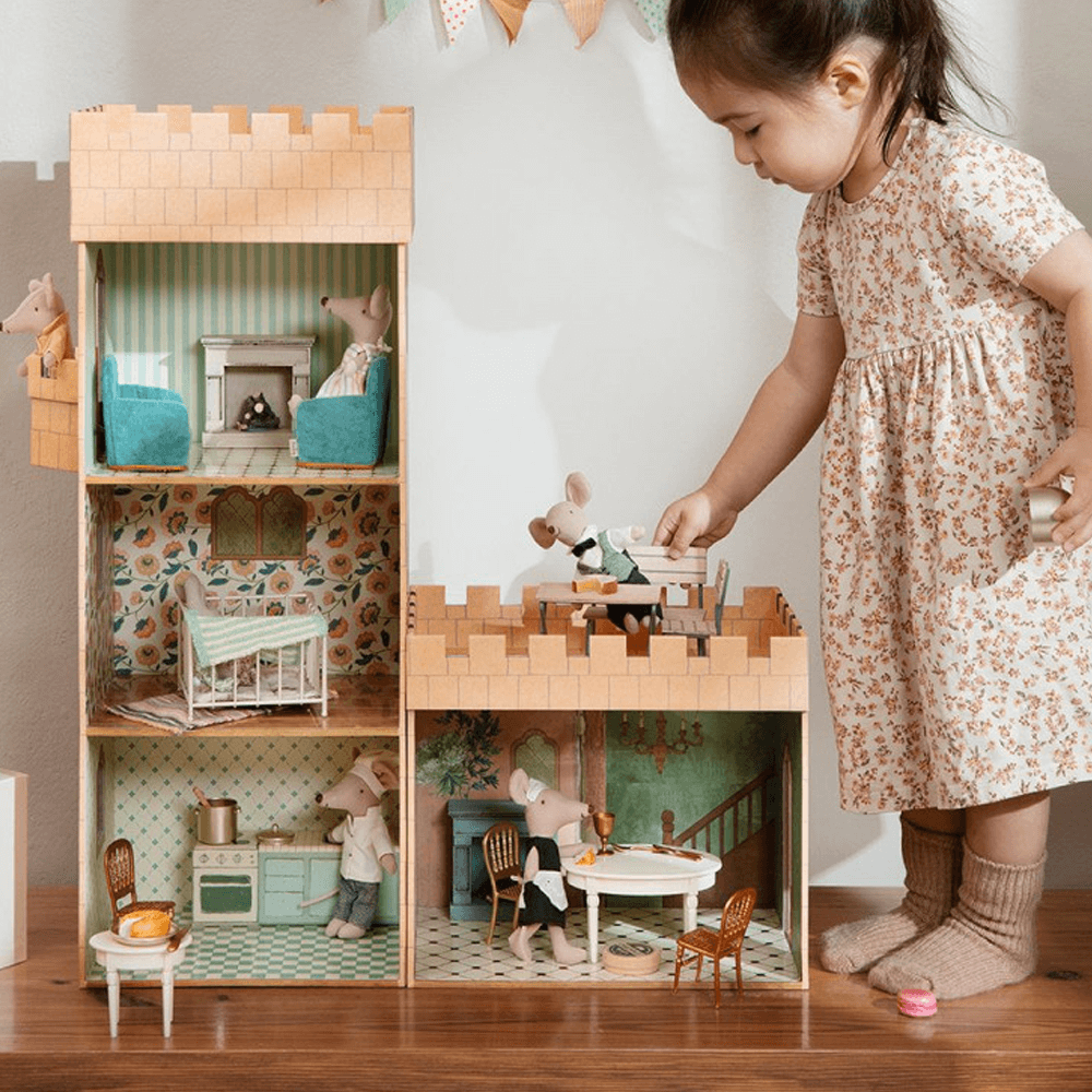 Miniature Fireplace - Off White