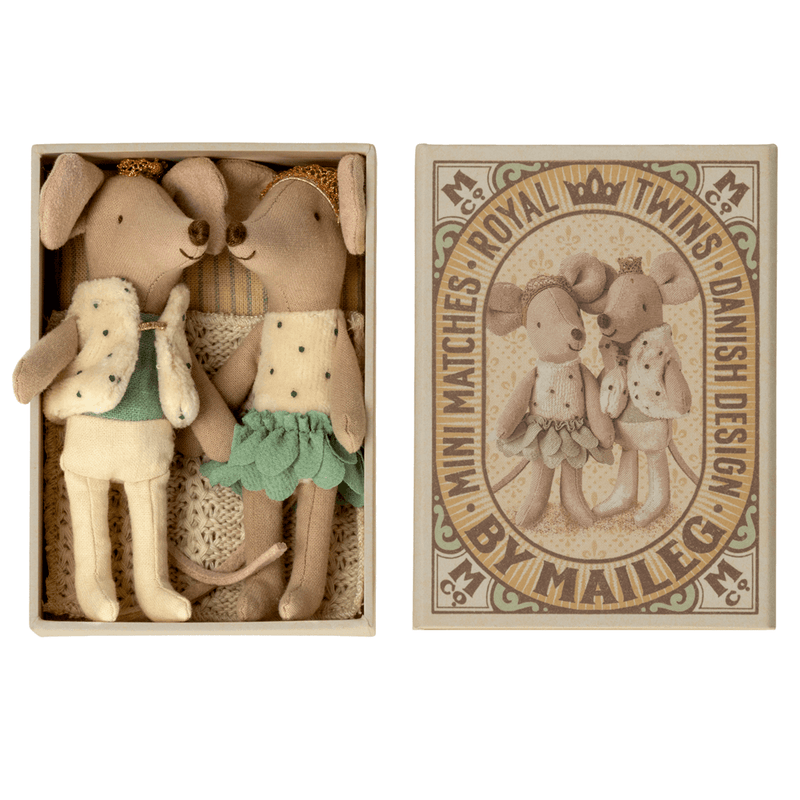 Maileg Royal Twins Mice In Box