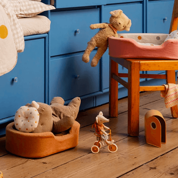 Maileg Abri A Tricycle Mouse - Ocher