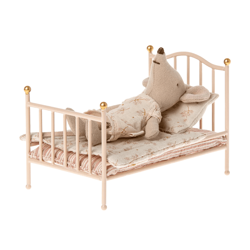 Maileg Mouse Vintage Bed - Rose