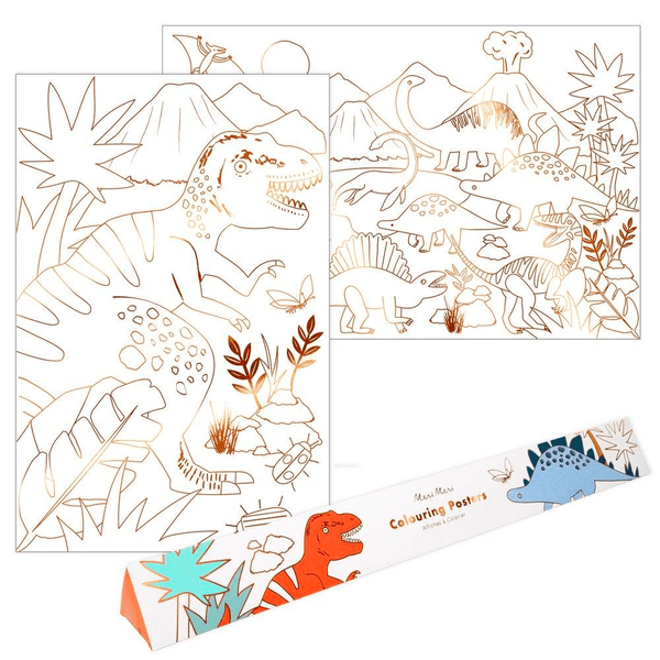 Meri Meri Dinosaur Kingdom Colouring Posters