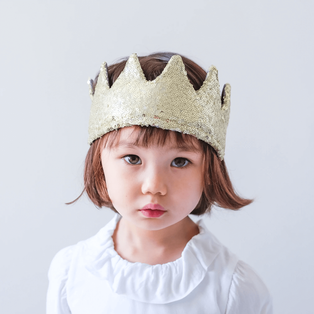 Mimi & Lula Sequin Crown - Gold