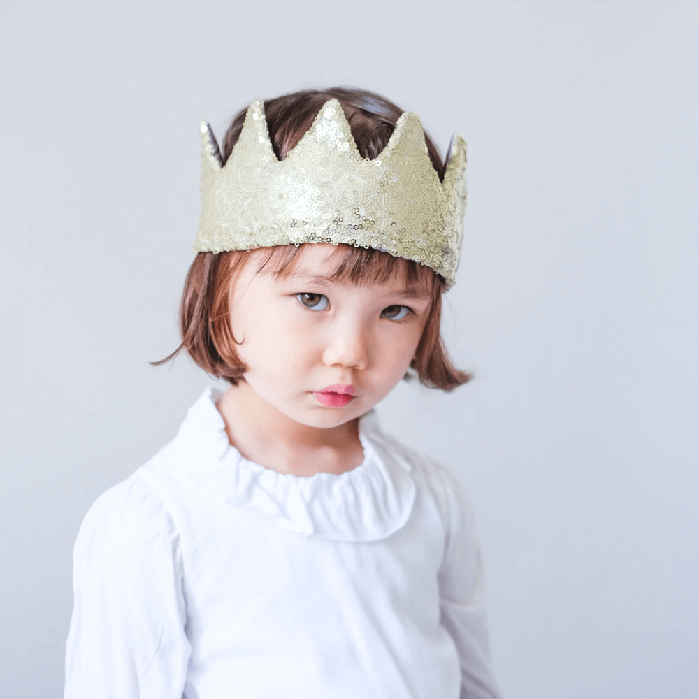 Mimi & Lula Sequin Crown - Gold