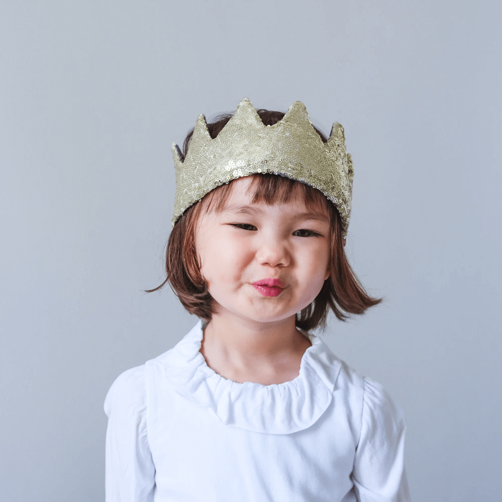 Mimi & Lula Sequin Crown - Gold