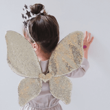 Mimi & Lula Sparkle Sequin Wings - Gold