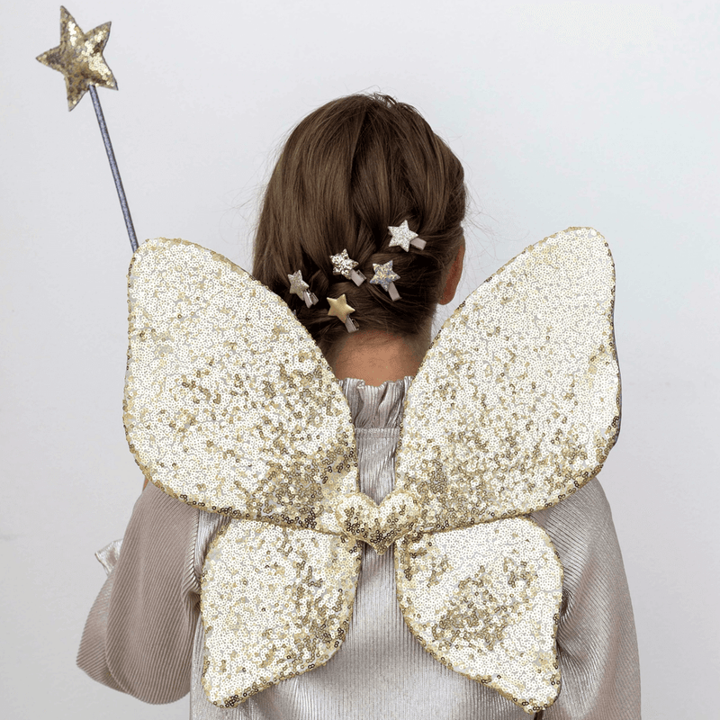 Mimi & Lula Sparkle Sequin Wings - Gold