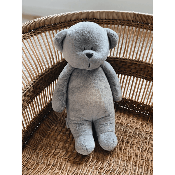 Moonie Organic Humming Bear With Lamp - Silver