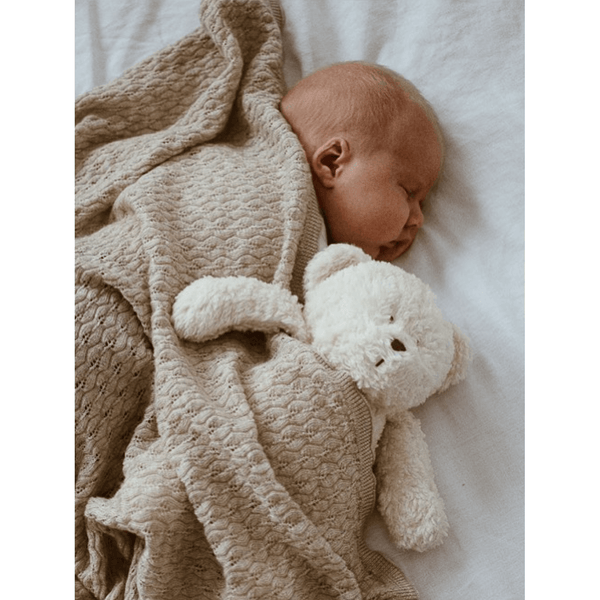 Moonie Organic Humming Bear - Snow