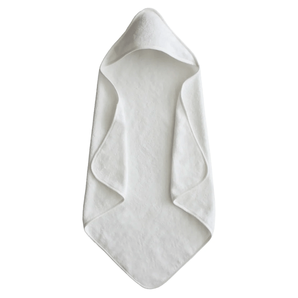 Mushie Hooded Towel - Pearl