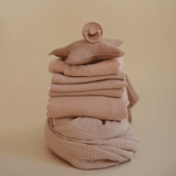 Mushie Muslin Cloth 3 Pack - Blush